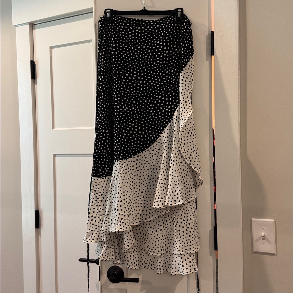 Summersalt Black and White Polka Dot Swim Coverup